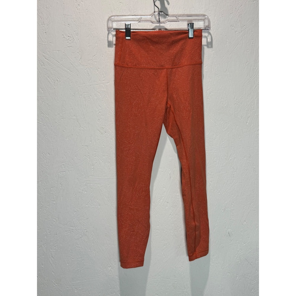 Lululemon Wunder Train High-Rise Tight 25 Crunch Warm Coral Everlux Womens 6